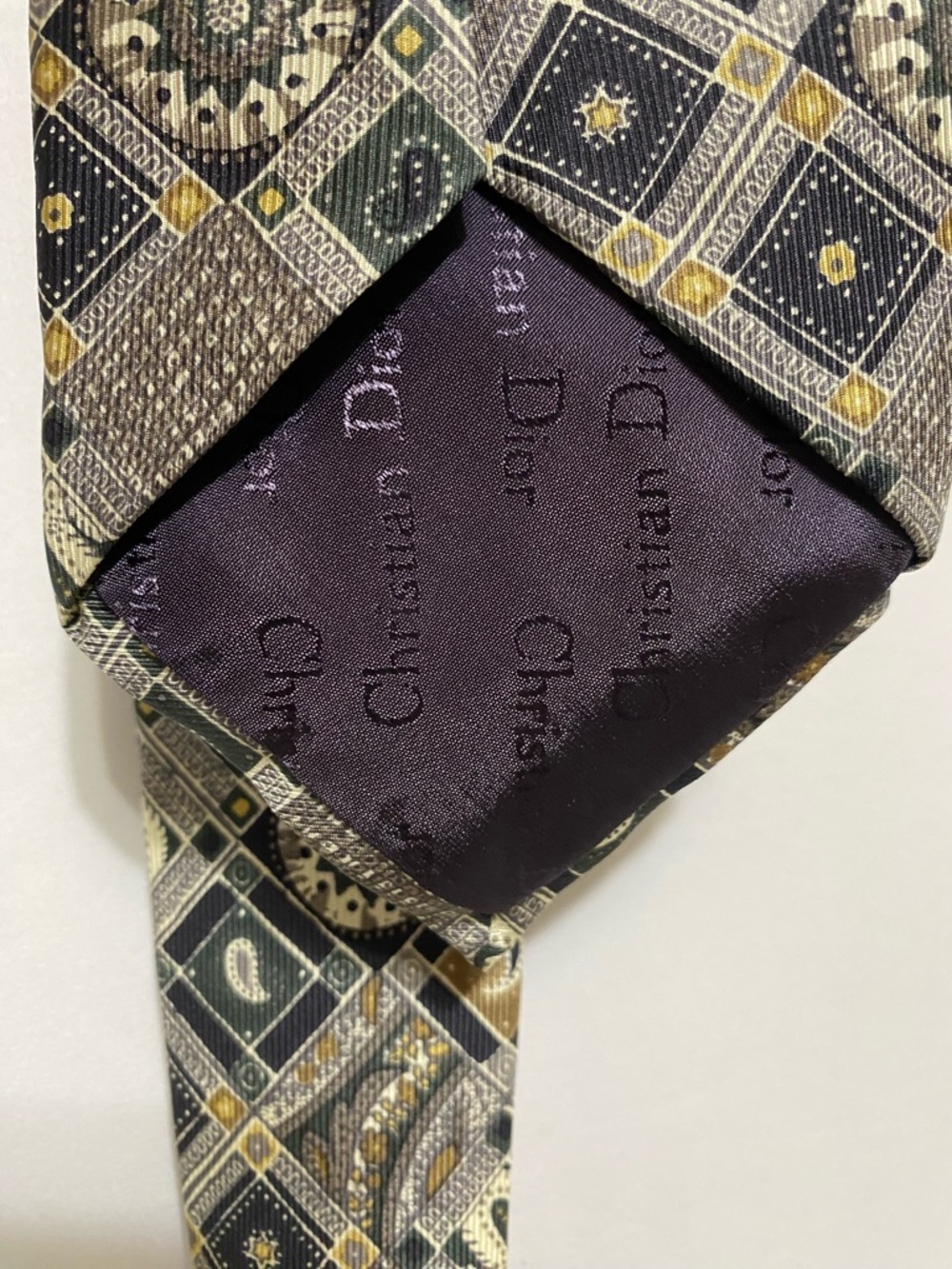 Christian Dior Monsieur 100% Silk Men’s Neck Tie Made In Canada - Picture 5 of 6